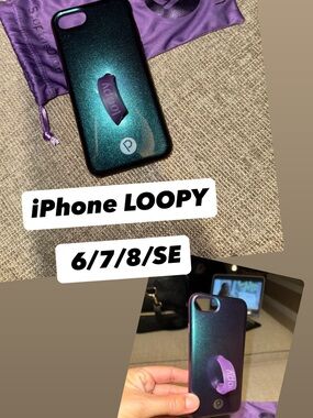 Loopy Case iPhone 6/7/8/SE Case - Iridescent Green & Purple